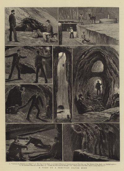 A Visit to a Peruvian Silver Mine by Joseph Nash